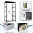 4 Drawer Dresser for Bedroom, Narrow Chest of Drawers, Wooden Top and Study Iron Frame 18"x37.5"-(WxH)