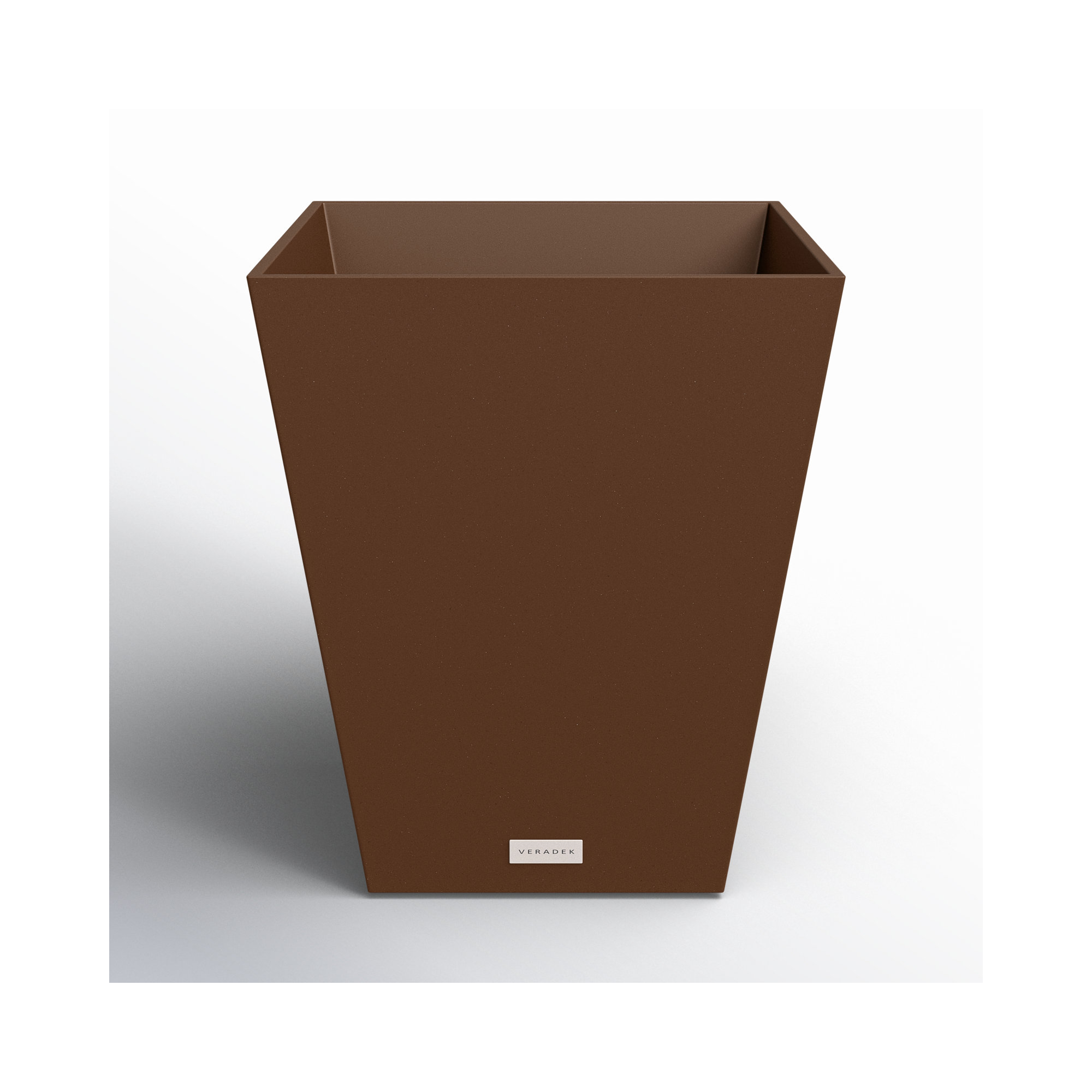 Pure Series Nobleton Planter, 18" H x 16" W x 16" D, Espresso, 1
