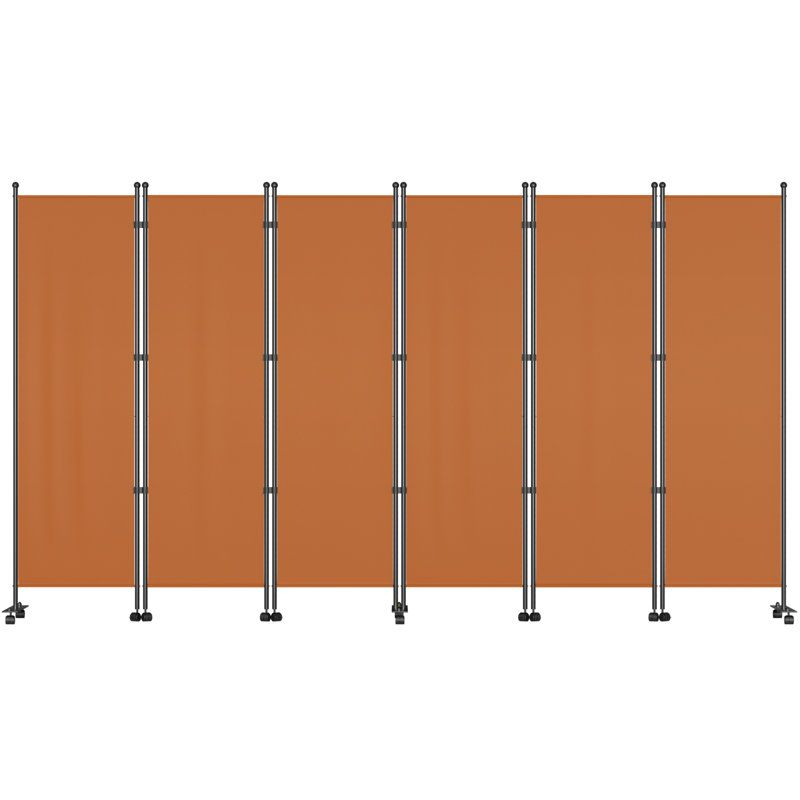 Cloisons de bureau pliantes en métal à 6 panneaux l 121 po x H 73 po