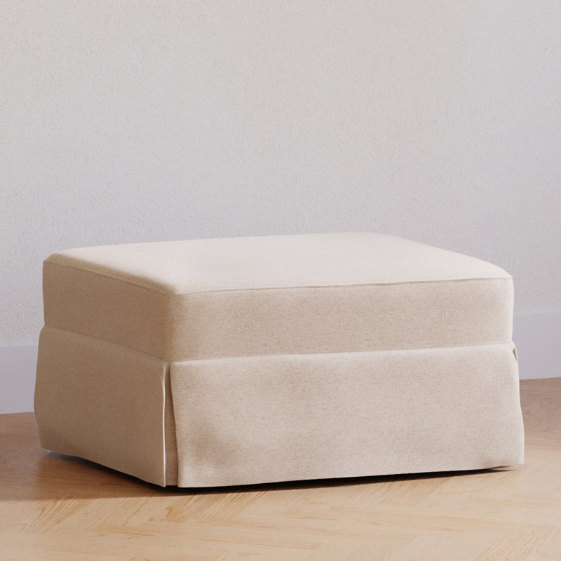 Crawford Ottoman, Performance Beach Eco-Weave
