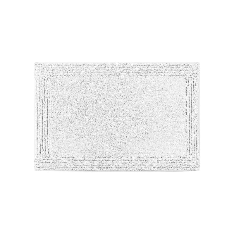 24X36", , Reversible, 3000 Gsm, 100% Cotton, Grey Bath Rug, Long - Term Use, Machine Washable, , Medium Pile 24X36" Gsm Reversible Cotton Rug Dense, Soft,