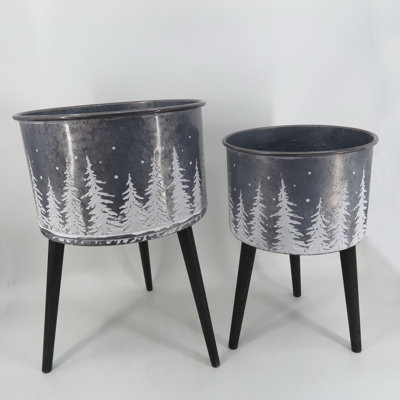 Ensemble de cache-pots 2 pièces Ayden-James
