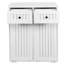 Armoire à linge avec 2 paniers à linge amovibles et 2 tiroirs