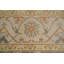 Tapis gris en laine gris à motif floral transitionnel Oushak 8 x 10