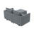 Upholstered L-Shaped Sectional Reversible-1181794911