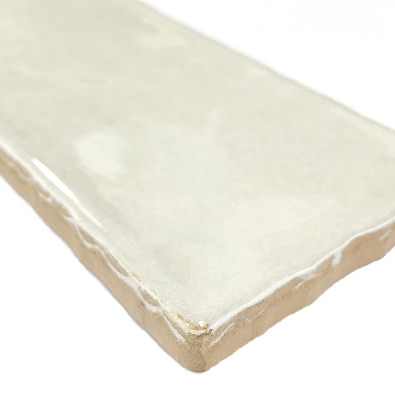Fes 3" x 12" Ceramic Wall & Floor Tile, Cream