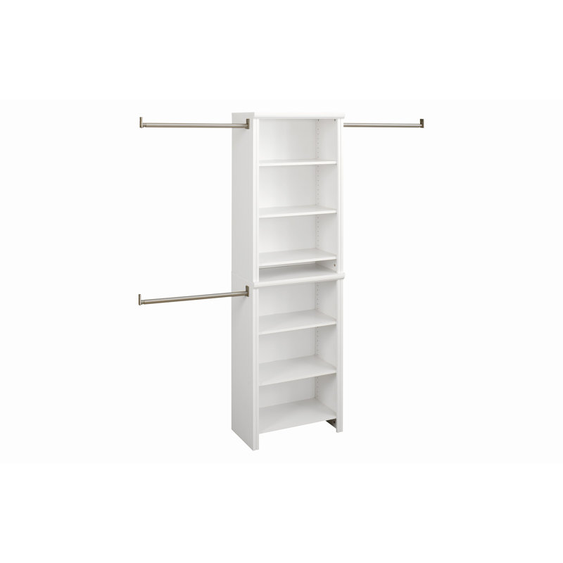 Tour de garde-robe de 25 po avec tablettes supérieures Impressions