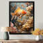Orange, corail, poisson blanc, merveille - aquariums, art mural-106111880-106111888