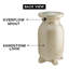 Baril de pluie aspect pierre Koolscapes, 75 gal (285L), grès