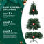 Arbre de Noël articulé en PVC artificiel avec fil mémoire pour la décoration intérieure des Fêtes-401084758