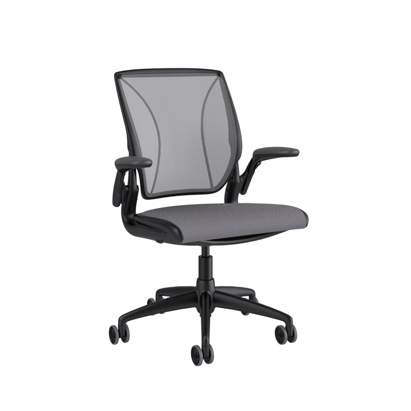 Diffrient World Wool Task Chair, Black, Catena/Caraway, Corde/Black