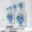 «Blue Bouquet I-Premium Gallery», toile tendue - prête à être accrochée-1147438306