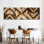 Carreaux à motif de chevrons - impression sur toile tendue-1810432148