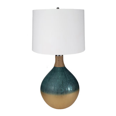 D16x28.5" Glass Table Lamp