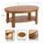 Tiered Oval Living Room Coffee Table-573182301