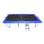 Trampoline rectangulaire noir avec échelle et enclos Teamson By Crowntec 15 x 9 pi