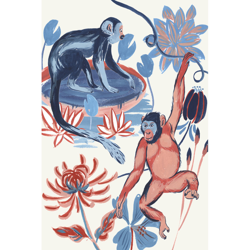From The Jungle I by Melissa Wang - Wrapped Canvas Painting, 122cm H x 81cm W