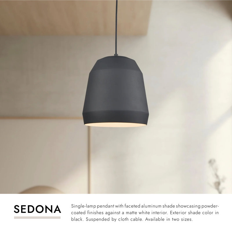 Sedona 1 - Light Pendant, Black, 16" H x 16" W x 16" D