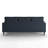 73.2" Space-Saving Storage 3-Seater Sofa, Solid Wood Legs &Removable backrest,Polyester Blended Modern Couch, Navy Blue-1198466978