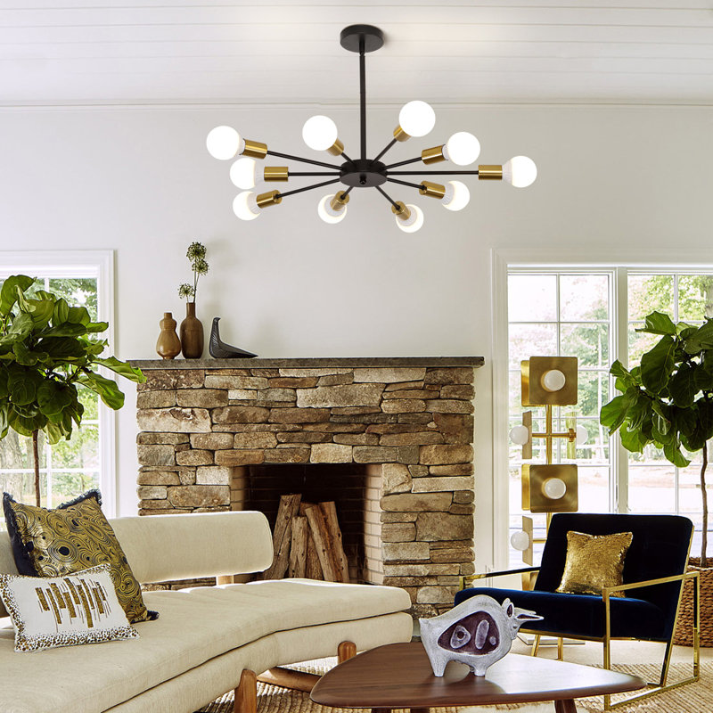 Cobhyn 10 - Light Dimmable Sputnik Sphere Chandelier