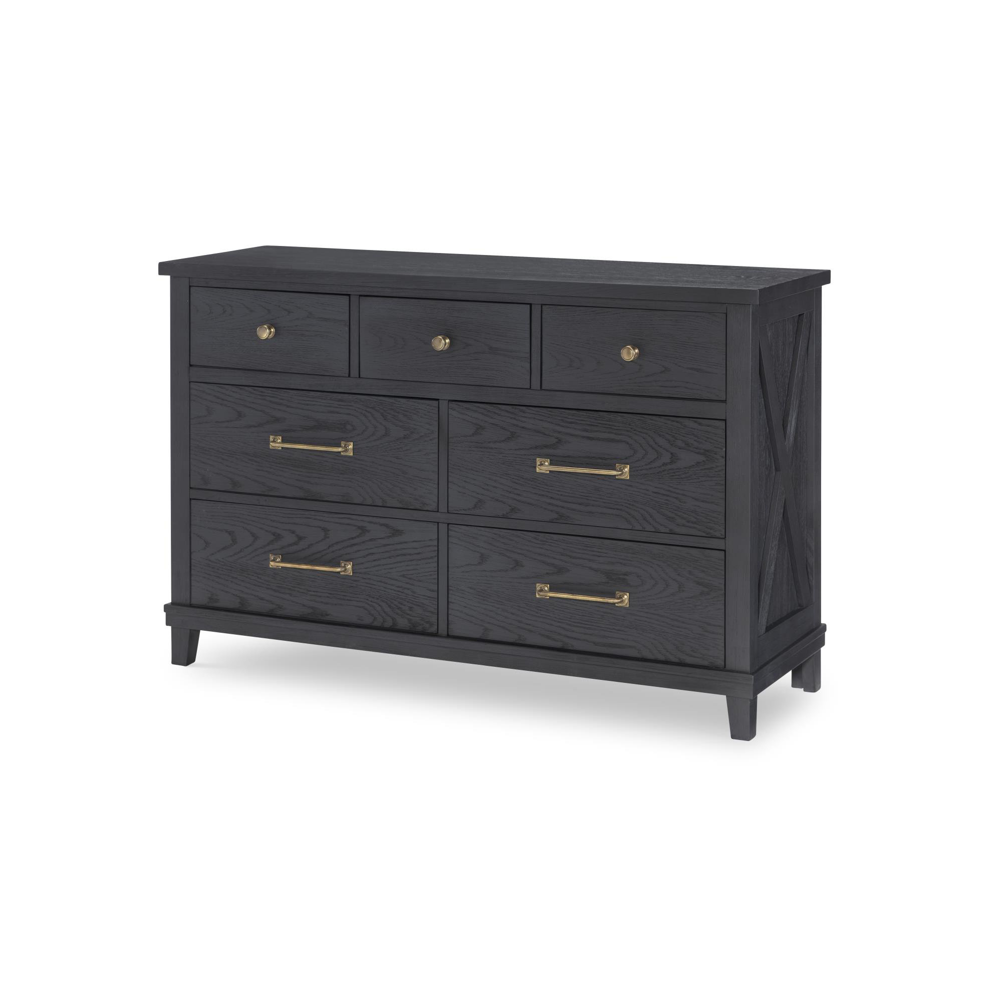 Harriett 7 Drawer Dresser, Black