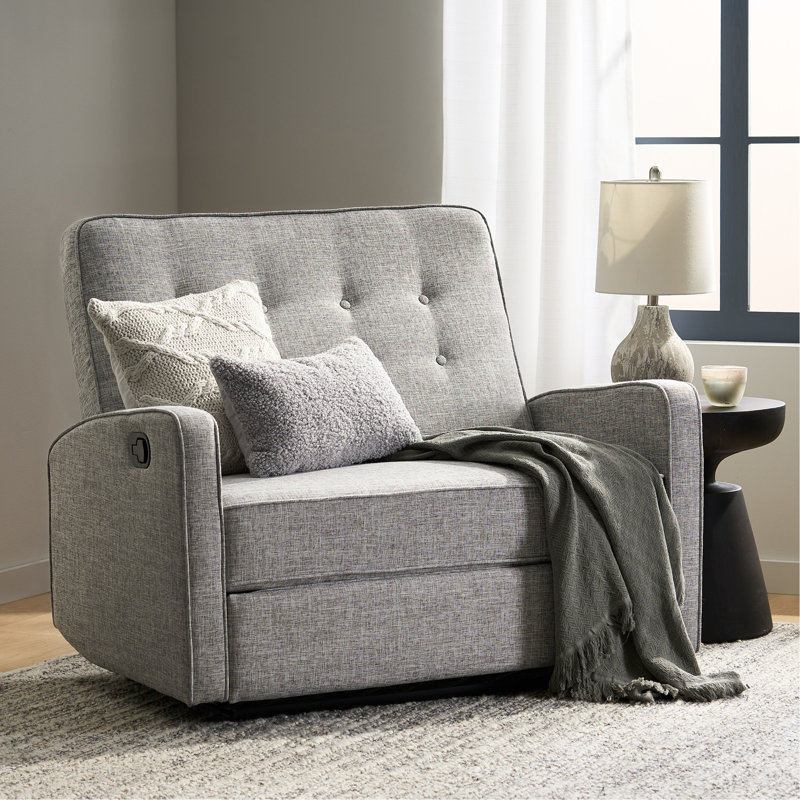 Fauteuil inclinable manuel 47 po de largeur, Gris clair