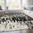 Premium Machine Washable Prisco Black Rug-1672844965