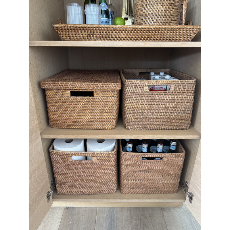 Dovecove Wicker Bin, Brown