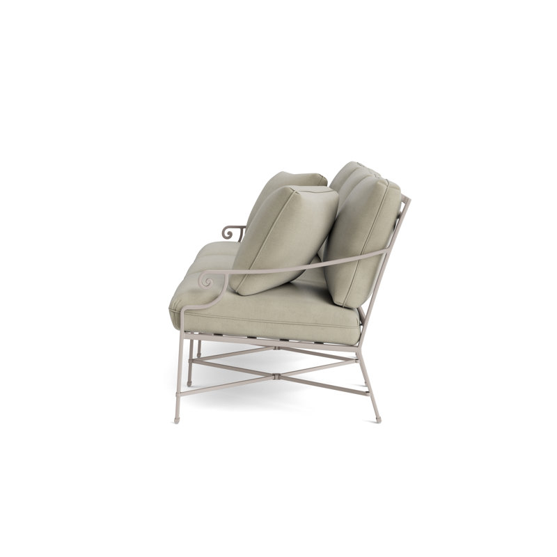 Venetian Outdoor 3 - Seat Patio Sofa, Fusion Charcoal, Dove
