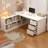 Solid Wood L-shaped Desk-1209860821