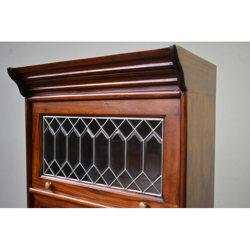 Nijaz Barister Storage Bookcase, Dark Brown
