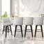 Tabourets de bar modernes pivotants à 360 °, tabourets de comptoir rembourrés avec dossier, chaises d'îlot de cuisine pour la salle à manger, le bar et le comptoir (ensemble de 4)-1991224962-1991224973
