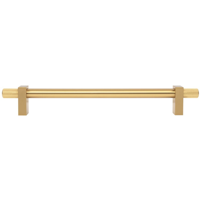 Larkin 4 Knurled Ends Appliance Pull, 18", Brushed Gold