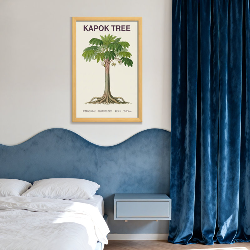 «Kapok Plants & Flowers», impression botanique, H 16 po x l 24 po, Toile tendue, Ne s’applique pas