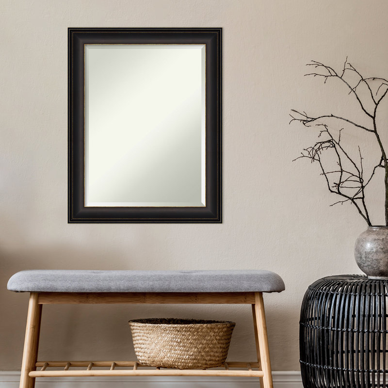 Miroir d'appoint mural Ciotti, Bronze, 28,5 po x 22,5 po
