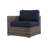 Lazaro Wicker Fully Assembled 5 Person Seating Group with Sunbrella Cushions