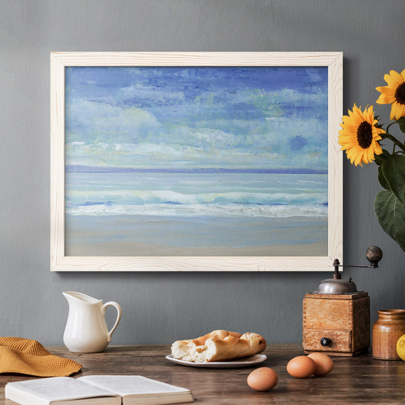 " Rolling Surf II ", White Framed, 18" H x 26" W x 1.5" D