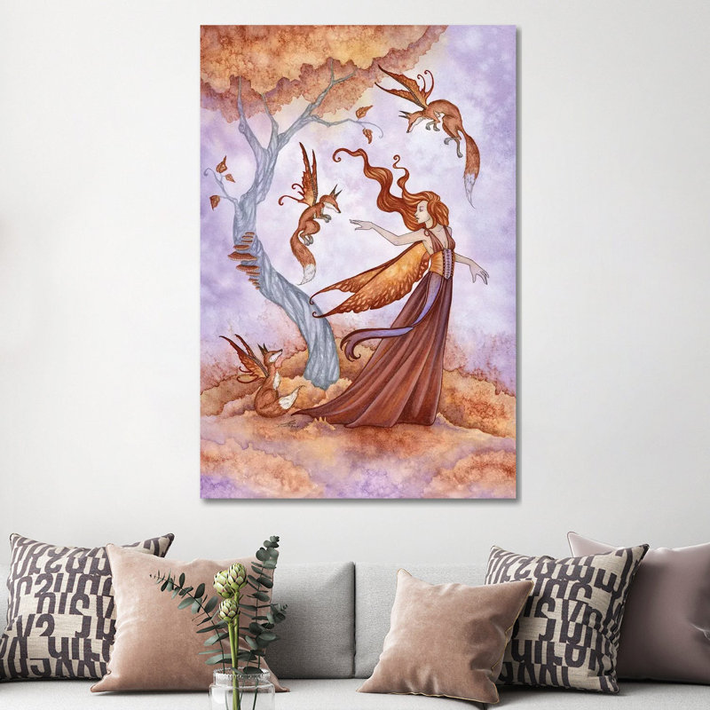 «Autumn Companions» par Amy Brown - impression, H 60 po x l 40po x P 1,5 po