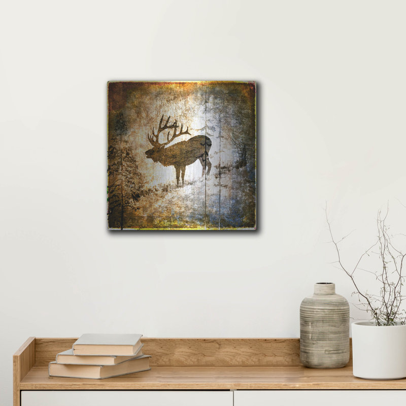 "High Country Elk" par Lightbox Journal sur, H 12 po x l 12 po