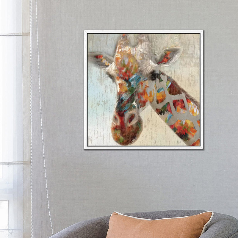 Nan - Print on Canvas, 66.04 cm H x 66.04 cm W, White Floater Framed