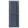 Straight Top Open Louvre Shutters Pair