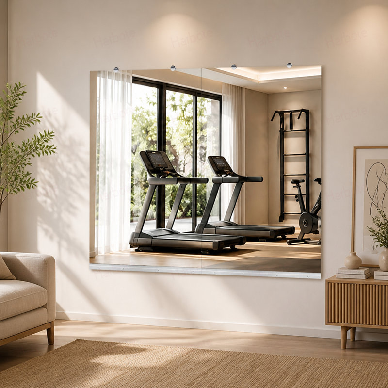GYM MIROIR 30X48 POUCES - 2 pièces, H 0,16 po x l 60 po, Rectangulaire