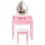 Ensemble de bureau de coiffeuse princesse avec miroir lumineux et beaucoup de rangement Princess-1903782498