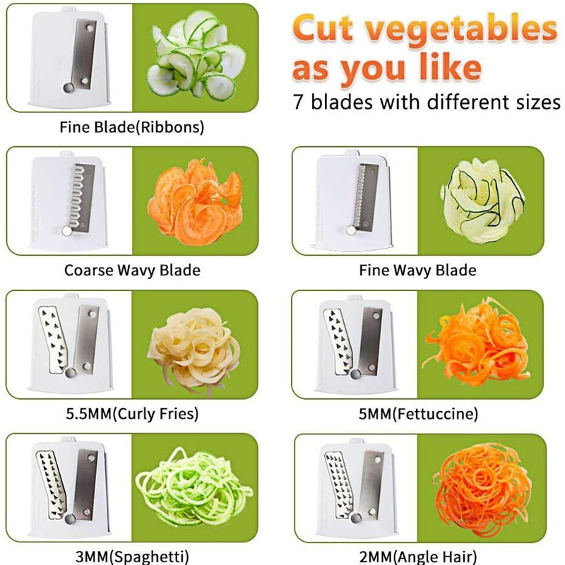 Spiraleur de légumes 7 en 1
