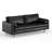 Geo 84 inch Genuine Leather Sofa-213418955