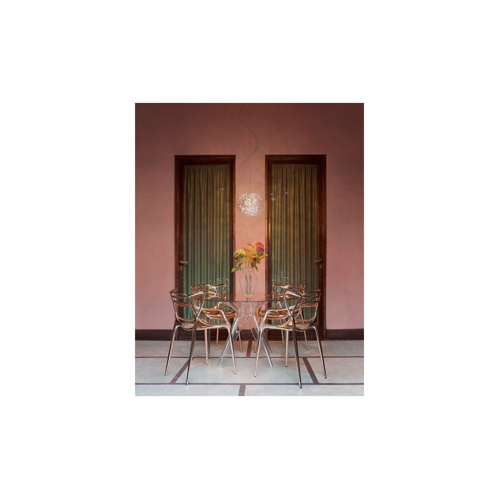 Masters Metal Armchair, Copper