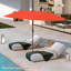 Grand parasol de patio 13 pi avec lumières solaires à DEL et manivelle 12 baleines robustes-1378704947