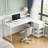 55" Farmhouse L-Shaped Desk-121448685
