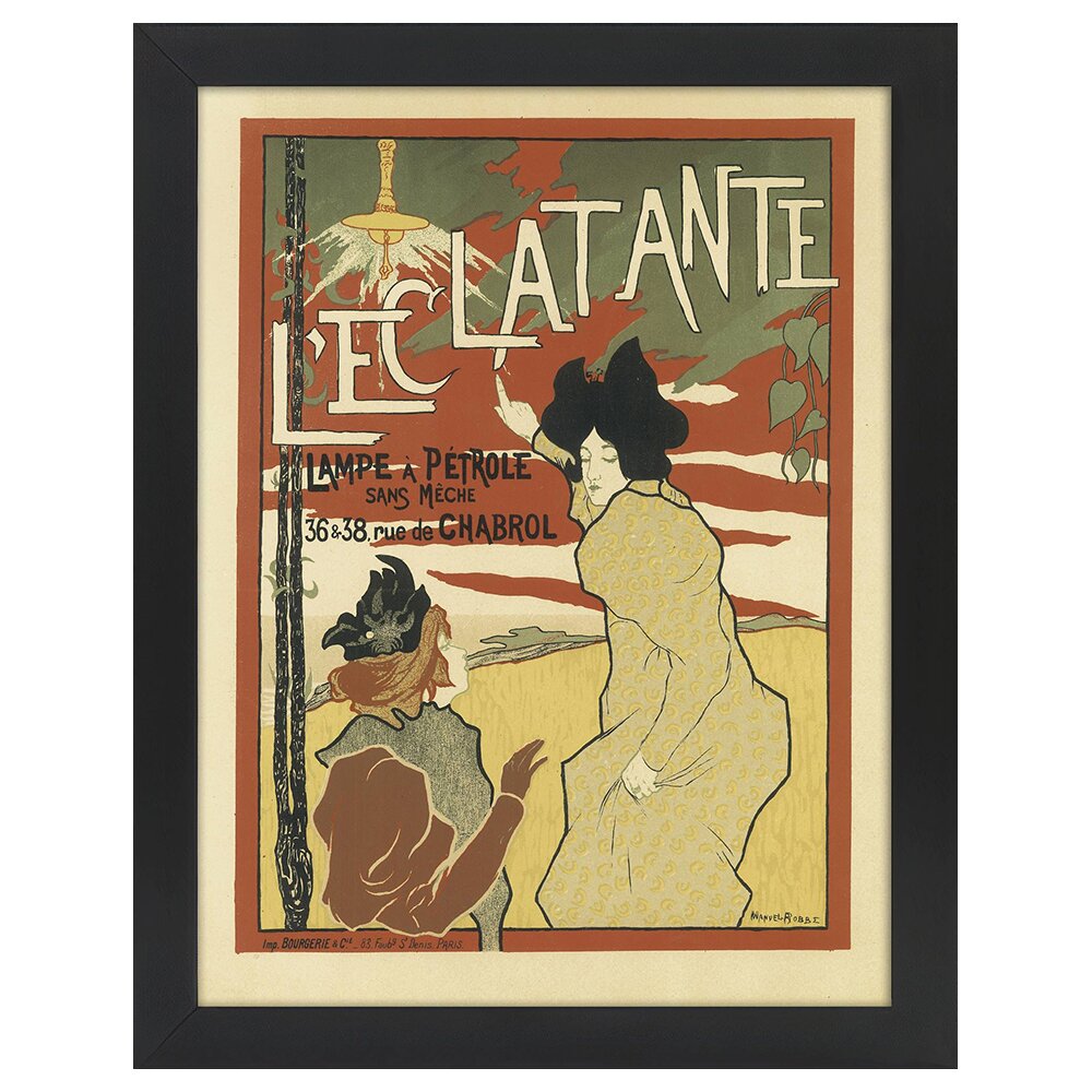 Leinwandbild Vintage Artistic Poster L'' Eclatante