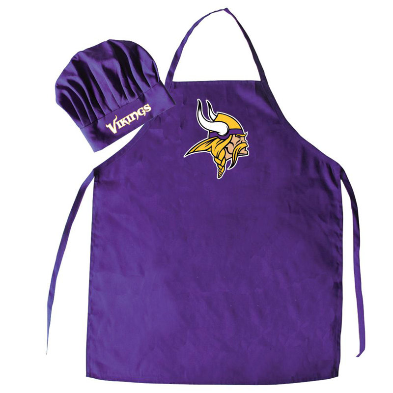 NFL No Pattern Apron Sets, Minnesota Vikings